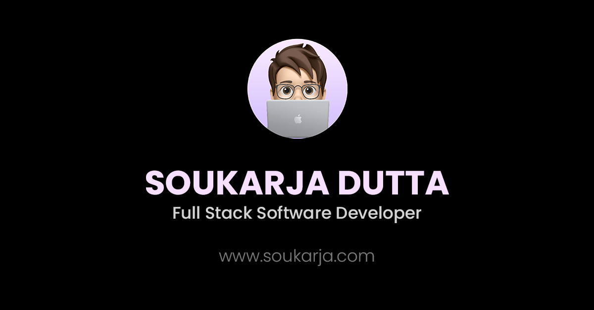 Soukarja Dutta - Full Stack Software Developer